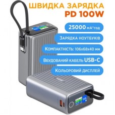 Батарея універсальна Sigma X-power SI25A5QLX 25000 mAh, 100 W (4827798848715) - Фото