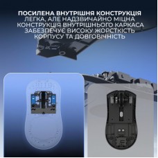 Мышка Ajazz AJ200 Near Link AI MC Wireless/Bluetooth/USB White (AJ200-NL-AI-MC-W) Мышка Ajazz AJ200 Near Link AI MC Wireless/Bluetooth/USB White (AJ200-NL-AI-MC-W) - Фото