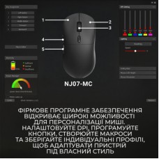 Мышка Ajazz NJ07-MC Combo Wireless/Bluetooth/USB Black (NJ07-MC-B) Мышка Ajazz NJ07-MC Combo Wireless/Bluetooth/USB Black (NJ07-MC-B) - Фото