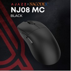 Мышка Ajazz x Nacodex NJ08-MC Wireless/Bluetooth/USB Black (NJ08-MC-B) Мышка Ajazz x Nacodex NJ08-MC Wireless/Bluetooth/USB Black (NJ08-MC-B) - Фото