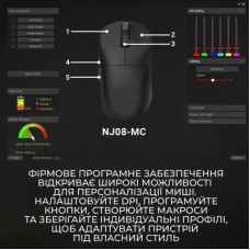 Мышка Ajazz x Nacodex NJ08-MC Wireless/Bluetooth/USB Black (NJ08-MC-B) Мышка Ajazz x Nacodex NJ08-MC Wireless/Bluetooth/USB Black (NJ08-MC-B) - Фото