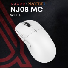 Мышка Ajazz x Nacodex NJ08-MC Wireless/Bluetooth/USB White (NJ08-MC-W) Мышка Ajazz x Nacodex NJ08-MC Wireless/Bluetooth/USB White (NJ08-MC-W) - Фото
