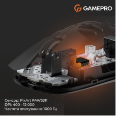 Мышка GamePro Genesis Hollow Wireless/Bluetooth/USB Black (GM870HB) - Фото