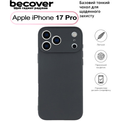 Чохол для мобільного телефона BeCover Apple iPhone 17 Pro Black (713760)