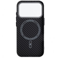 Чохол для мобільного телефона Armorstandart LikeCarbon2 MagCase Apple iPhone 17 Pro Carbon Black (ARM86258) - Фото