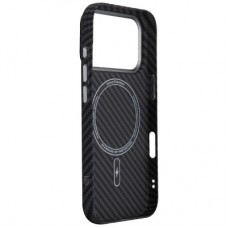 Чохол для мобільного телефона Armorstandart LikeCarbon2 MagCase Apple iPhone 17 Pro Carbon Black (ARM86258) - Фото