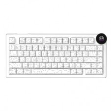 Клавиатура Ajazz AK820 V2 White Peach Switch Wireless/Bluetooth/USB UA White (AK820-V2-WP-S-W) Клавиатура Ajazz AK820 V2 White Peach Switch Wireless/Bluetooth/USB UA White (AK820-V2-WP-S-W) - Фото
