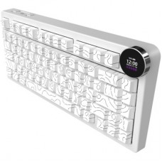 Клавиатура Ajazz AK820 V2 White Peach Switch Wireless/Bluetooth/USB UA White (AK820-V2-WP-S-W) Клавиатура Ajazz AK820 V2 White Peach Switch Wireless/Bluetooth/USB UA White (AK820-V2-WP-S-W) - Фото