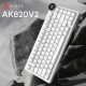 Клавиатура Ajazz AK820 V2 White Peach Switch Wireless/Bluetooth/USB UA White (AK820-V2-WP-S-W)