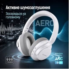 Наушники ColorWay Aero ANC White/Gray (CW-HBT02WT) - Фото