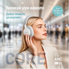 Наушники ColorWay Core ANC White/Gray (CW-HBT03WG) - Фото