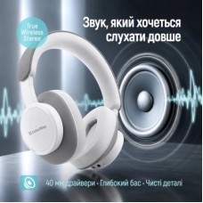 Наушники ColorWay Core ANC White/Gray (CW-HBT03WG) - Фото