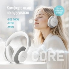 Наушники ColorWay Core ANC White/Gray (CW-HBT03WG) - Фото