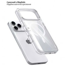 Чехол для мобильного телефона BeCover FIBRA Crystal MagSafe Apple iPhone 17 Pro (715369) - Фото
