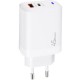 Зарядное устройство XoKo 1xUSB-C PD45W + 1xUSB QC3.0 GaN white (XK-QC-450)