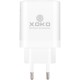 Зарядное устройство XoKo 1xUSB-C PD45W + 1xUSB QC3.0 GaN white (XK-QC-450)