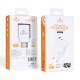 Зарядное устройство XoKo 1xUSB-C PD45W + 1xUSB QC3.0 GaN white (XK-QC-450)