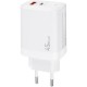 Зарядное устройство XoKo 1xUSB-C PD45W + 1xUSB QC3.0 GaN white (XK-QC-450)