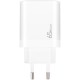Зарядное устройство XoKo 1xUSB-C PD65W + 1xUSB QC3.0 GaN white (XK-QC-620)