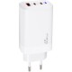 Зарядное устройство XoKo 2xUSB-C PD65W + 1xUSB QC3.0 GaN white (XK-QC-630)