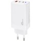 Зарядное устройство XoKo 2xUSB-C PD65W + 1xUSB QC3.0 GaN white (XK-QC-630)