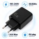 Зарядний пристрій Vinga 2xUSB-C + USB-A Display 45 W (VCR45ACCDB) Зарядний пристрій Vinga 2xUSB-C + USB-A Display 45 W (VCR45ACCDB)