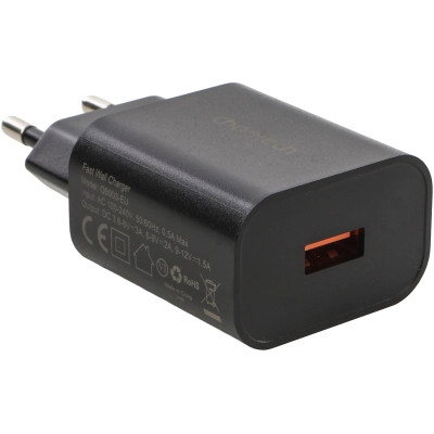 Зарядний пристрій Choetech USB QC3.0 18 W (Q5003-EU-BK)