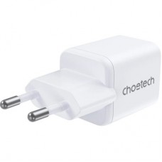 Зарядний пристрій Choetech 1xUSB-C PD30W PPS + 1xUSB QC3.0 (PD5012-EU-WH) - Фото