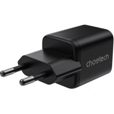 Зарядний пристрій Choetech 1xUSB-C PD30W PPS + 1xUSB QC3.0 (PD5012-EU-BK) - Фото