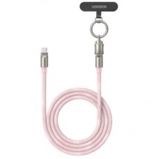 Дата кабель USB-C to USB-C 1.2m 60W pink Ugreen (35510)