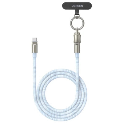 Дата кабель USB-C to USB-C 1.2m 60 W blue Ugreen (35511)