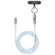 Дата кабель USB-C to USB-C 1.2m 60 W blue Ugreen (35511)