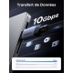 Дата кабель USB-C to USB-C 2.0m 240W 10Gbps braided black Ugreen (95619) Дата кабель USB-C to USB-C 2.0m 240W 10Gbps braided black Ugreen (95619)