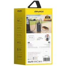 Батарея універсальна AWEI 50000mAh PA-81 65 W PD 2xUSB-A/USB-C black (6954284029551) - Фото