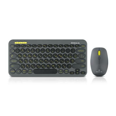 Комплект REAL-EL KIT-635W Wireless/Bluetooth Black (EL123100057)