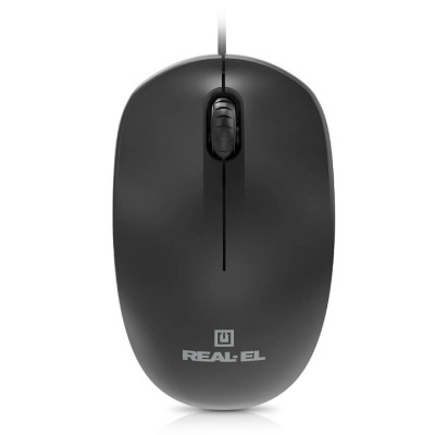 Мишка REAL-EL RM-206 USB Black (EL123200061)