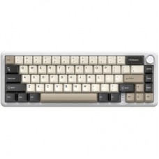 Клавіатура Attack Shark X66 RGB Wireless/Bluetooth/USB UA White Cheese (X66CW_AS) - Фото