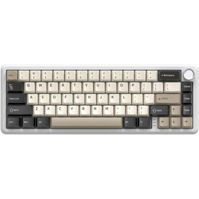 Клавіатура Attack Shark X66 RGB Wireless/Bluetooth/USB UA White Cheese (X66CW_AS)