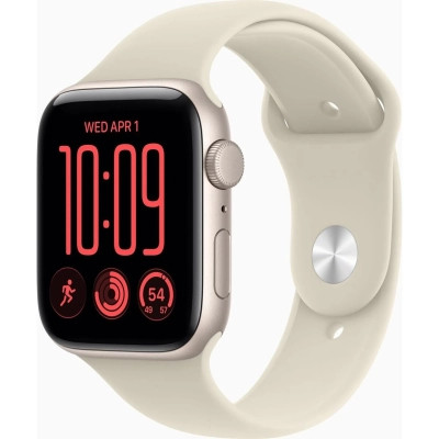 Смарт-часы Apple Watch SE 3 2026 GPS 44mm Starlight Aluminium Case with Sand Sport Band - M/L (MJL54RK/A)