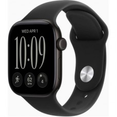 Смарт-часы Apple Watch Series 12 GPS 42mm Black Aluminium Case with Black Sport Band - S/M (MJEA4RK/A)
