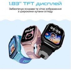 Смарт-часы HiFuture Kidguard G1 з GPS, 4G та камерою Black Grey (KidguardG1.Black-Grey) - Фото