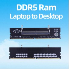 Конвертор Dynamode DDR5 Laptop SO-DIMM to Desktop DIMM RAM Memory (DM-DDR5-DIMM-Converter) Конвертор Dynamode DDR5 Laptop SO-DIMM to Desktop DIMM RAM Memory (DM-DDR5-DIMM-Converter) - Фото
