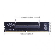 Конвертор Dynamode DDR5 Laptop SO-DIMM to Desktop DIMM RAM Memory (DM-DDR5-DIMM-Converter) Конвертор Dynamode DDR5 Laptop SO-DIMM to Desktop DIMM RAM Memory (DM-DDR5-DIMM-Converter) - Фото