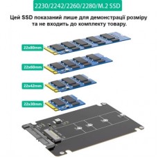 Конвертор Dynamode 2.5'' SATA to M.2 (NGFF) SSD 22*30mm, 22*42mm, 22*60mm, 22*80mm (S103-1N-P) Конвертор Dynamode 2.5'' SATA to M.2 (NGFF) SSD 22*30mm, 22*42mm, 22*60mm, 22*80mm (S103-1N-P) - Фото