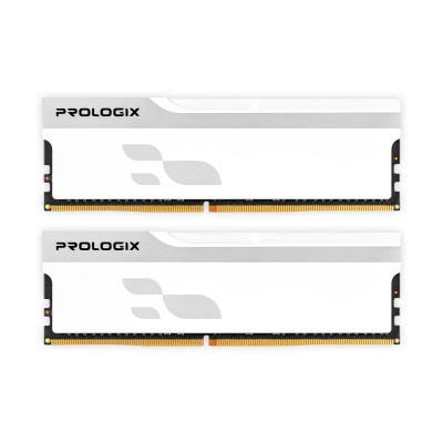 Модуль пам'яті для комп'ютера DDR5 32GB (2x16GB) 5600 MHz Onyx White Prologix (PRO32GB5600YW5K)
