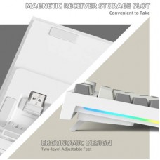 Клавіатура Attack Shark K86 RGB Wireless/Bluetooth/USB UA Gradient Black (K86BG_AS) - Фото