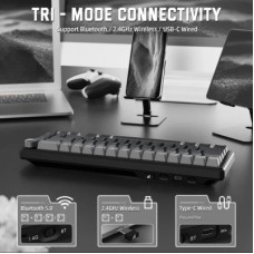 Клавіатура Attack Shark X66 RGB Wireless/Bluetooth/USB UA Moonlit Night (X66MN_AS) - Фото