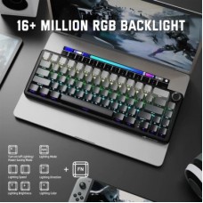 Клавіатура Attack Shark X66 RGB Wireless/Bluetooth/USB UA Moonlit Night (X66MN_AS) - Фото