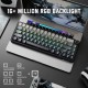 Клавіатура Attack Shark X66 RGB Wireless/Bluetooth/USB UA Moonlit Night (X66MN_AS)