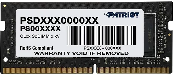 Модуль пам'яті для ноутбука Patriot DDR4 3200 8 GB SO-DIMM (PSD48G320081S)